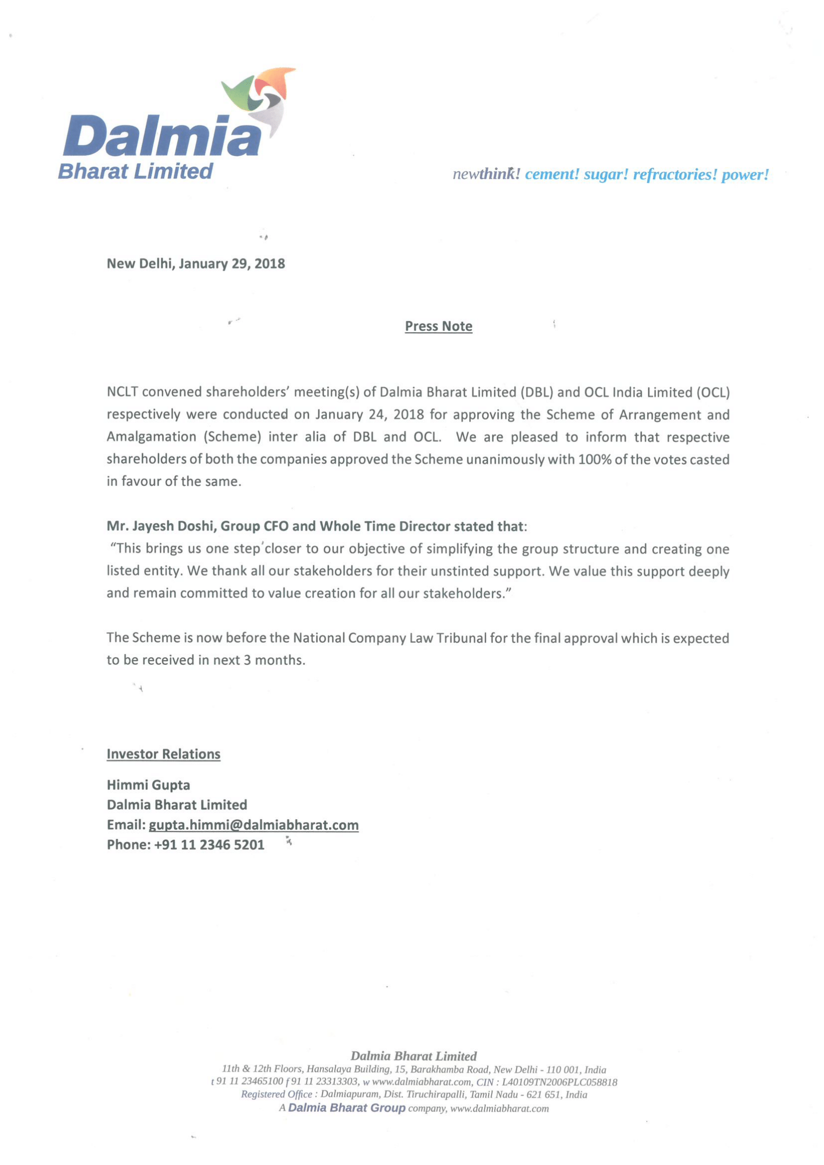 press release