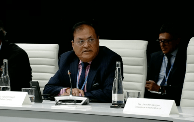 Dalmia Cement (Bharat) Ltd. CEO Mr. Mahendra Singhi at the Global Climate Action- UN Climate Change- COP25 Madrid