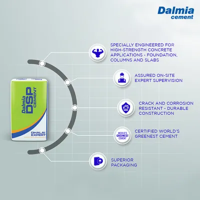 Why Dalmia DSP Cement is the best cement for concreting/concrete work?