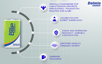 Why Dalmia DSP Cement is the best cement for concreting/concrete work?