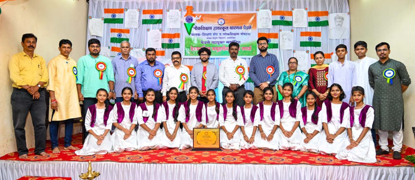 Goa team sponsors a school singing competition