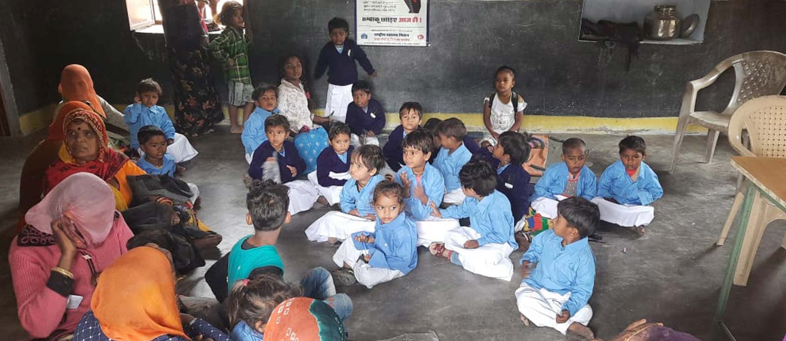 Rajasthan team conducts a donation drive at a local school